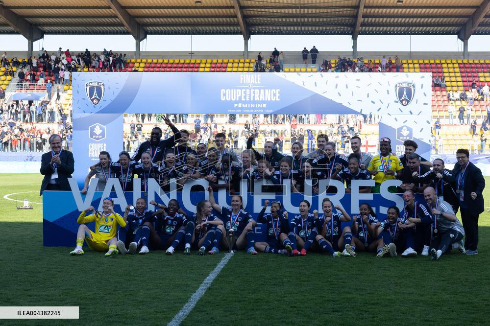 Women French Cup final football match PFC PSG - Calais