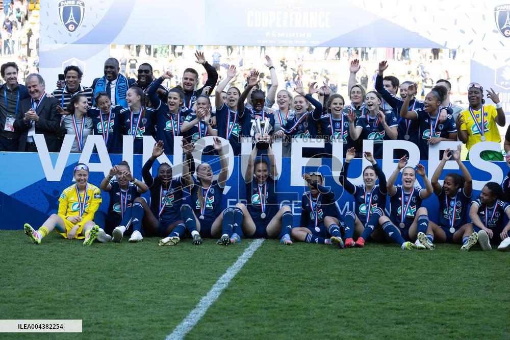 Women French Cup final football match PFC PSG - Calais