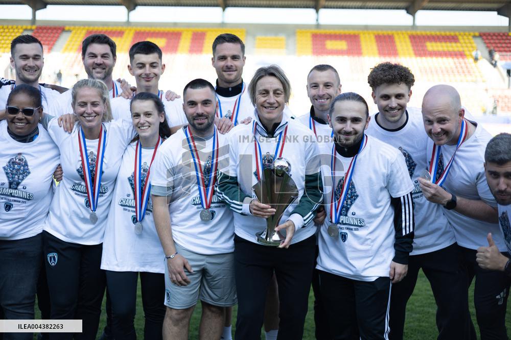 Women French Cup final football match PFC PSG - Calais