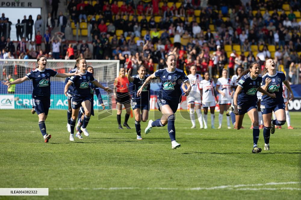 Women French Cup final football match PFC PSG - Calais