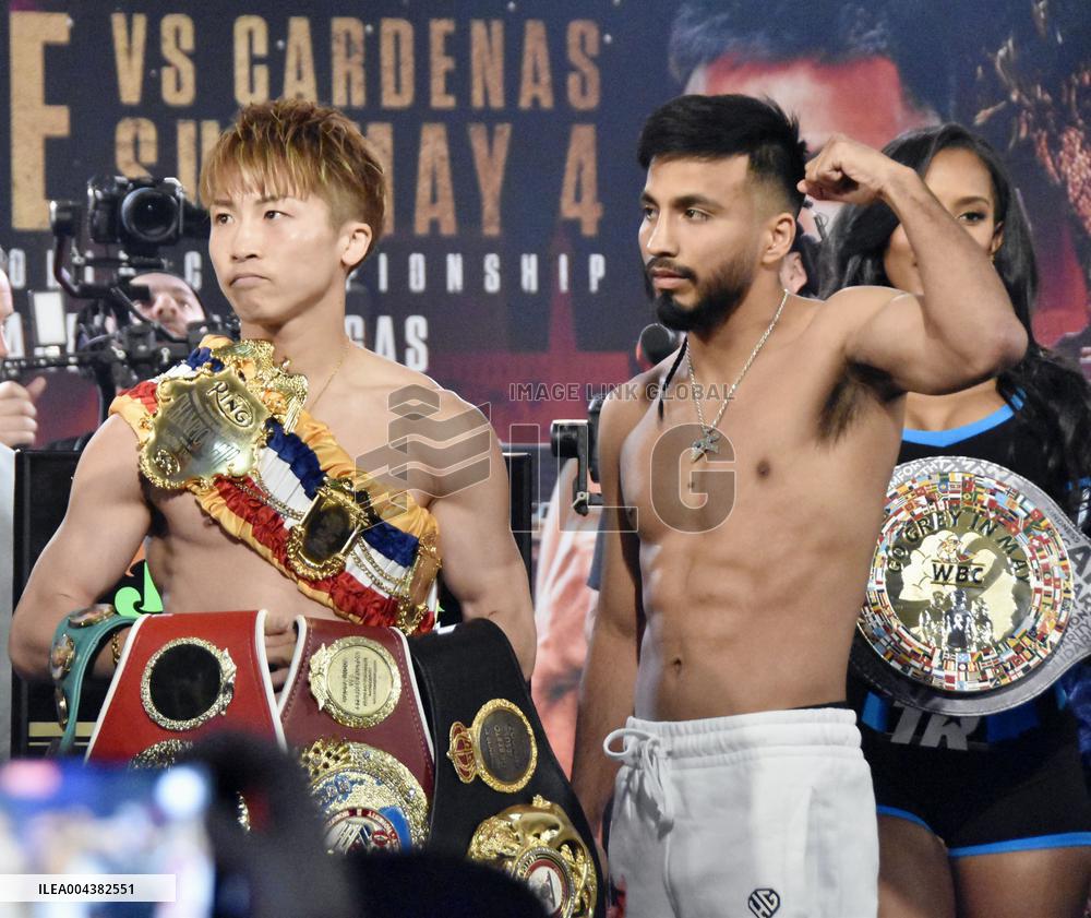 Boxing: Weigh-in for Inoue-Cardenas bout
