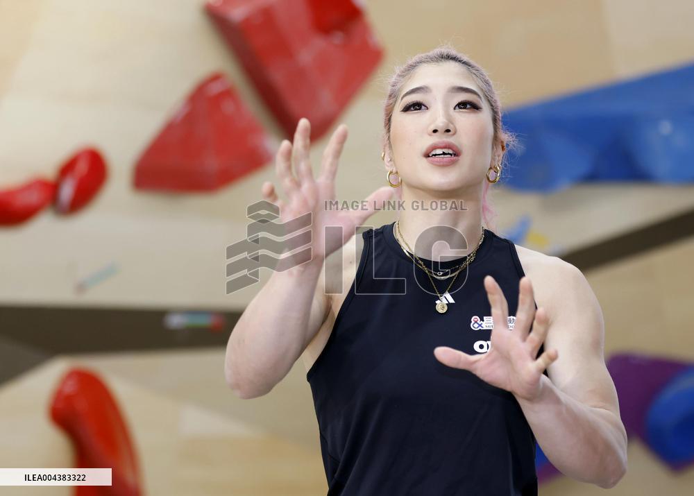 Sport climbing Olympic medalist opens gym