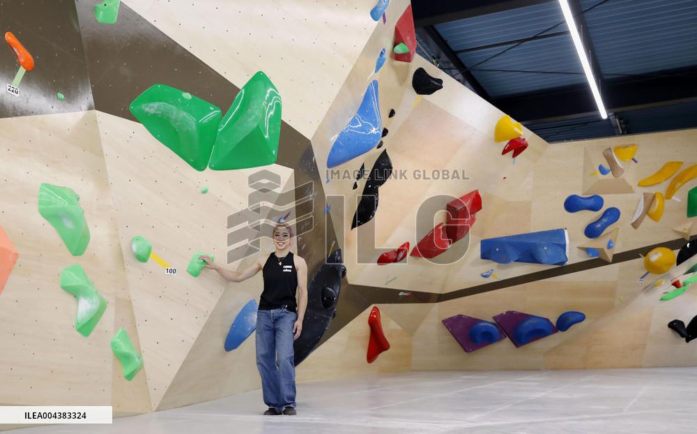 Sport climbing Olympic medalist opens gym