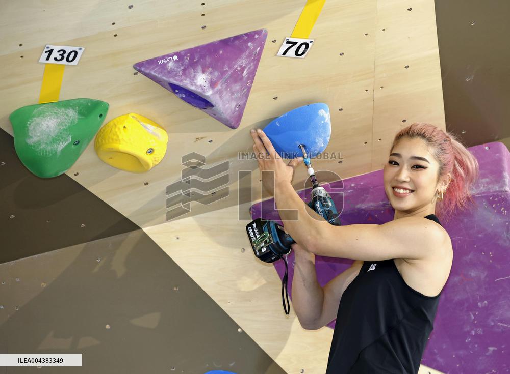 Sport climbing Olympic medalist opens gym