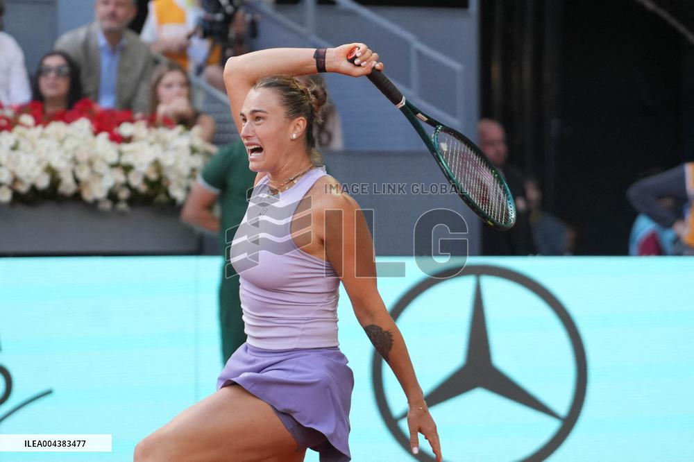 Mutua Madrid Open - Aryna Sabalenka Wins Her Third Title