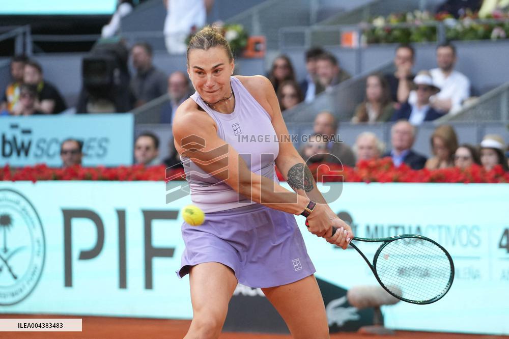 Mutua Madrid Open - Aryna Sabalenka Wins Her Third Title