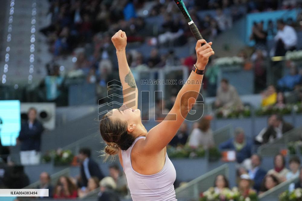 Mutua Madrid Open - Aryna Sabalenka Wins Her Third Title