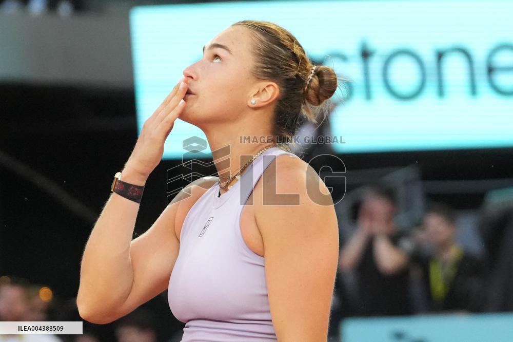 Mutua Madrid Open - Aryna Sabalenka Wins Her Third Title