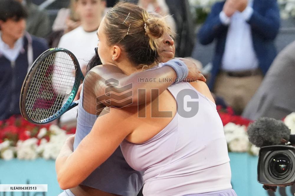 Mutua Madrid Open - Aryna Sabalenka Wins Her Third Title