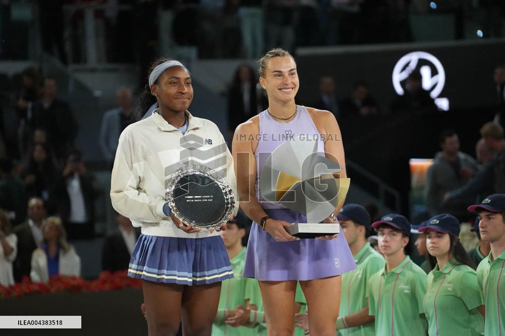 Mutua Madrid Open - Aryna Sabalenka Wins Her Third Title