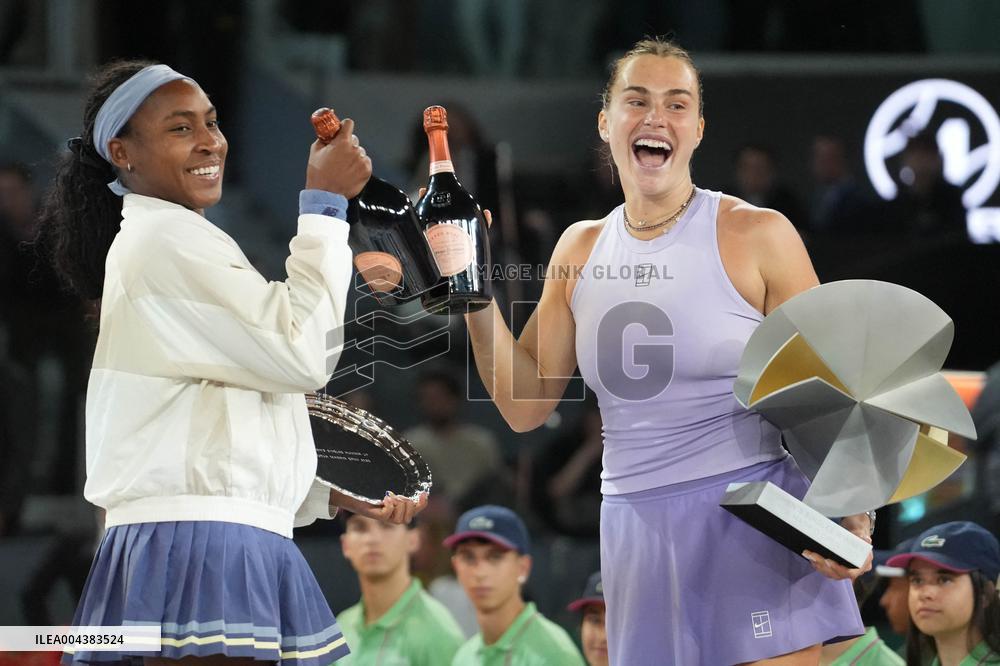 Mutua Madrid Open - Aryna Sabalenka Wins Her Third Title