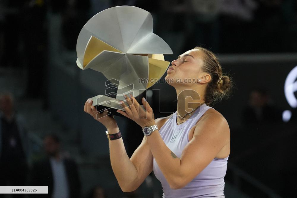 Mutua Madrid Open - Aryna Sabalenka Wins Her Third Title