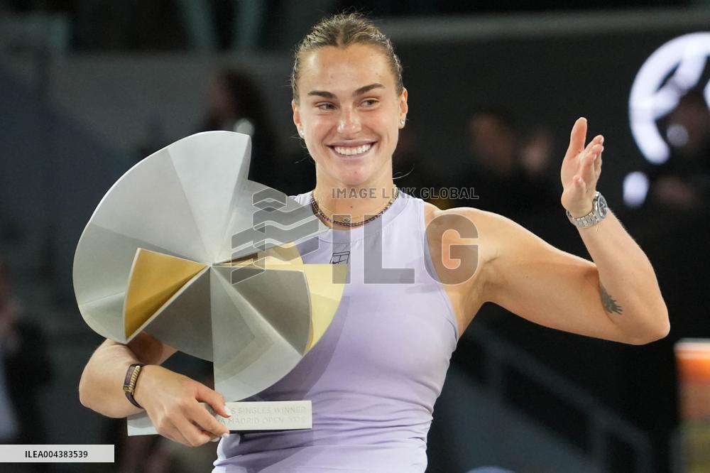 Mutua Madrid Open - Aryna Sabalenka Wins Her Third Title