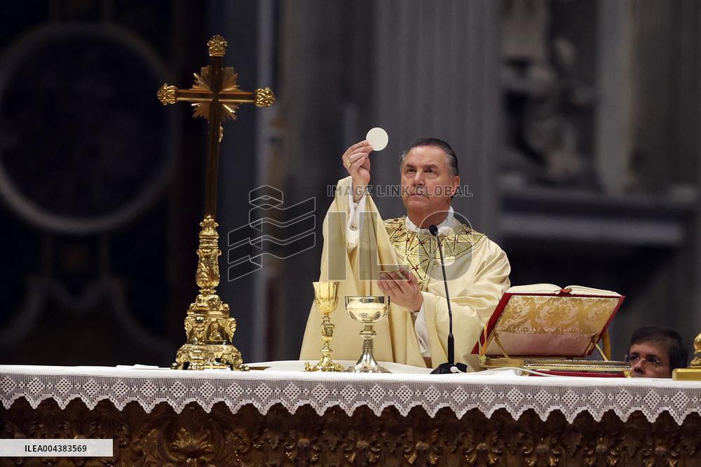 Eighth Mass of The Novendiali in Suffrage of Pope Francis - Vatican