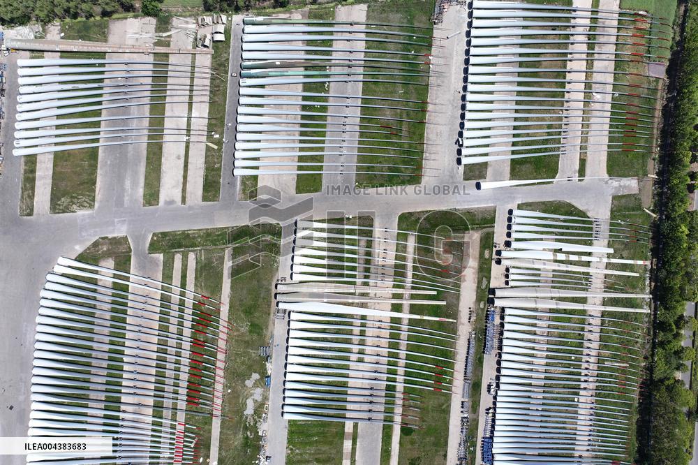 A Wind Turbine Blade Production Base in Yancheng