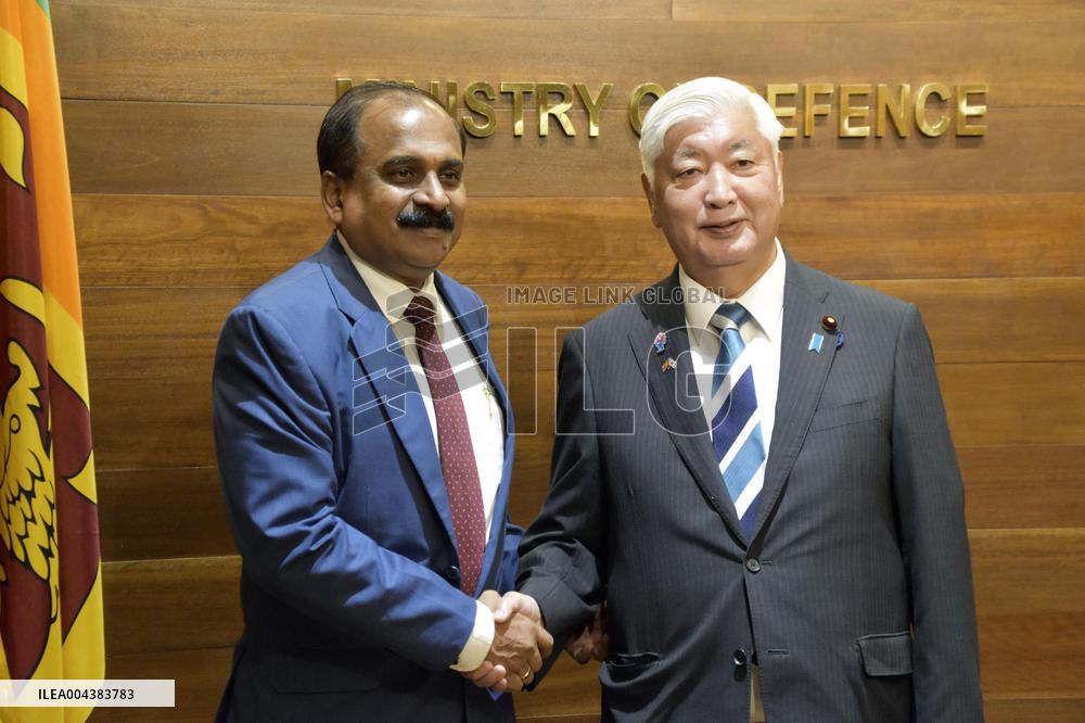 Japan defense minister in Sri Lanka