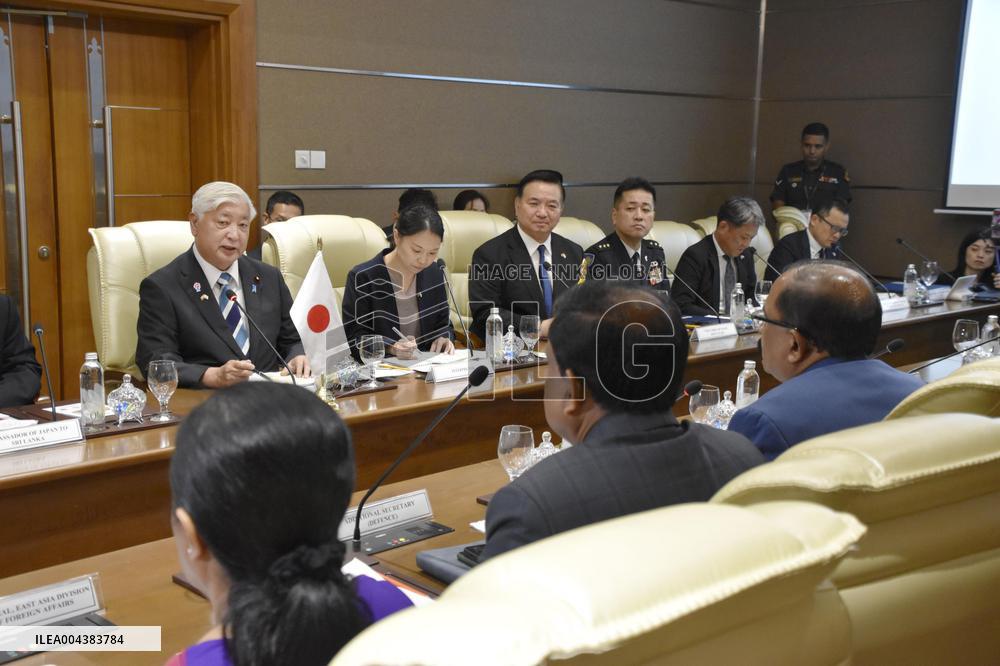 Japan defense minister in Sri Lanka