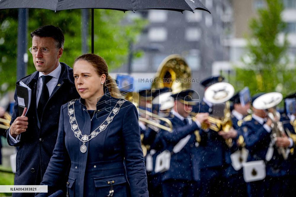 Commemoration at the National Merchant Navy Monument - Rotterdam