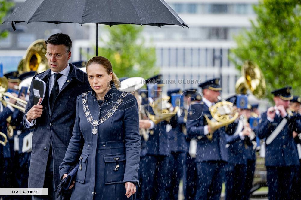 Commemoration at the National Merchant Navy Monument - Rotterdam
