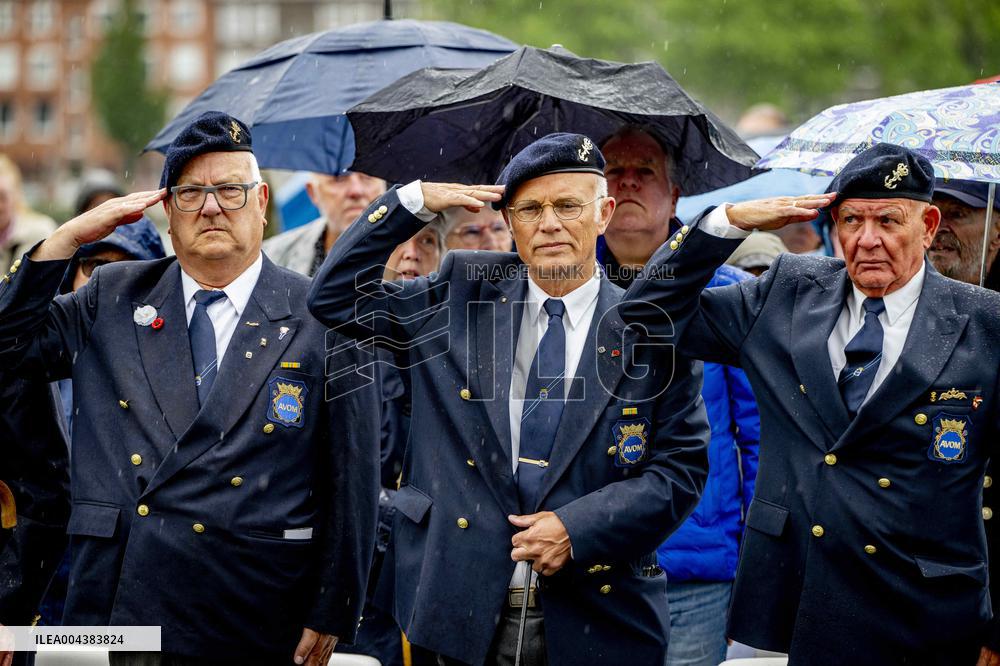 Commemoration at the National Merchant Navy Monument - Rotterdam