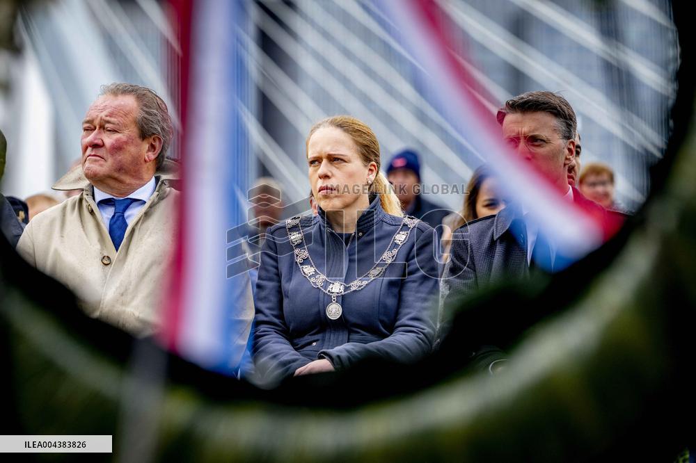 Commemoration at the National Merchant Navy Monument - Rotterdam