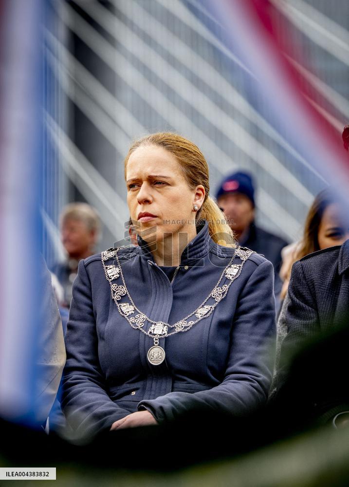 Commemoration at the National Merchant Navy Monument - Rotterdam