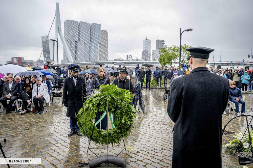 Commemoration at the National Merchant Navy Monument - Rotterdam