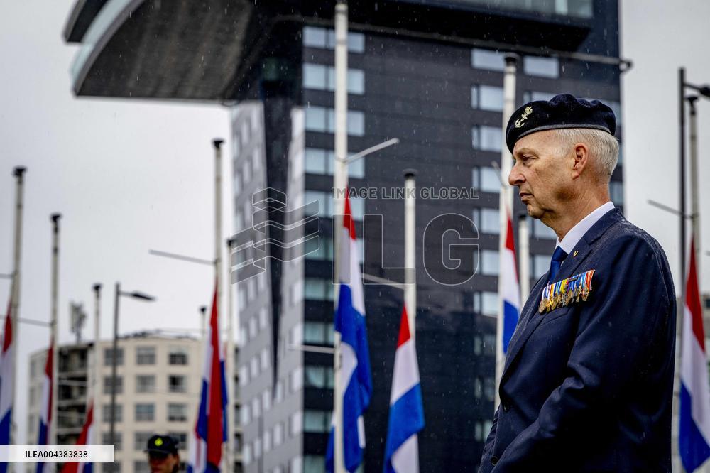 Commemoration at the National Merchant Navy Monument - Rotterdam