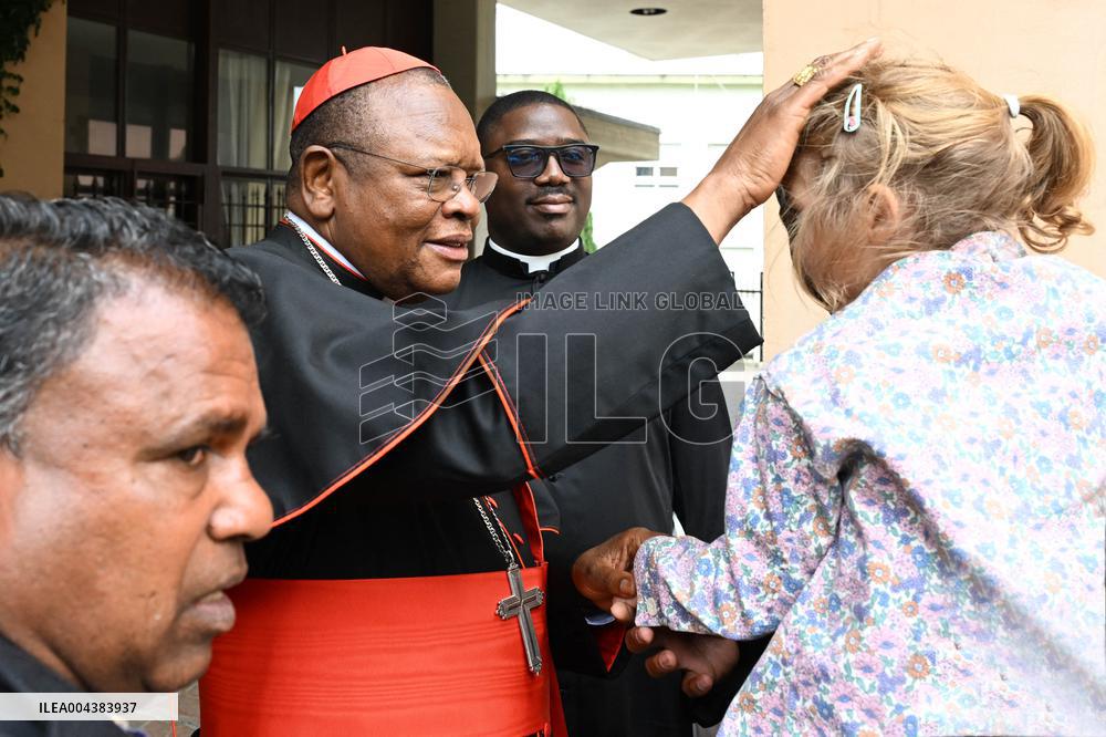 Cardinal Elector Fridolin Ambongo Besungu Celebrates A Mass - Rome