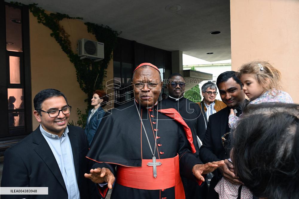 Cardinal Elector Fridolin Ambongo Besungu Celebrates A Mass - Rome