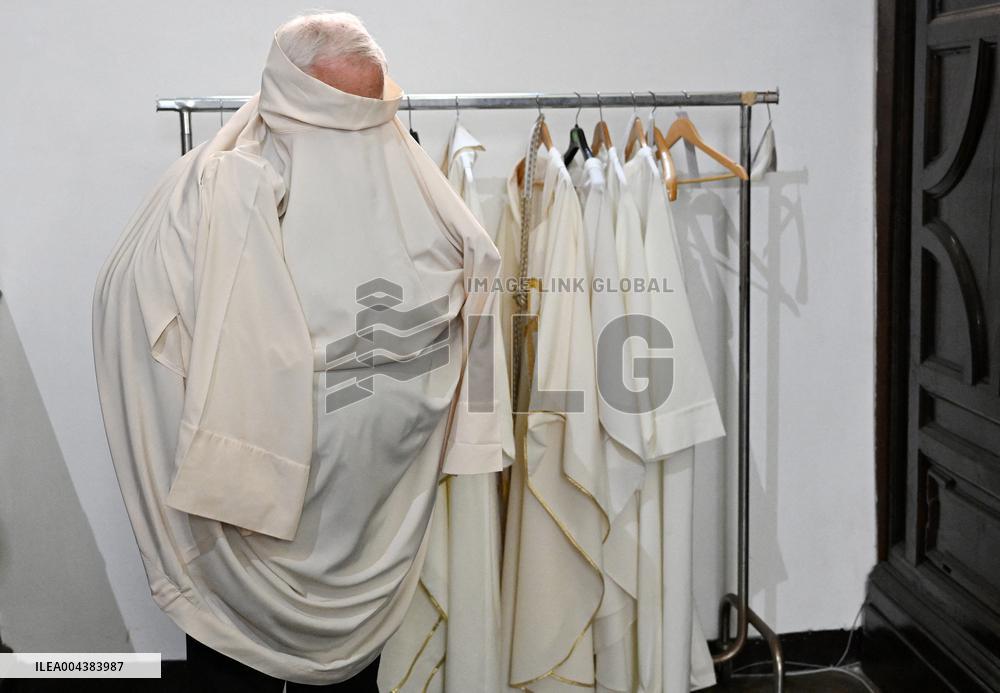 Cardinal Jean-Marc Aveline Celebrates a Mass - Rome