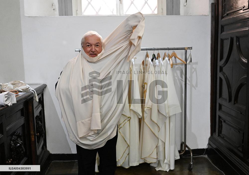 Cardinal Jean-Marc Aveline Celebrates a Mass - Rome