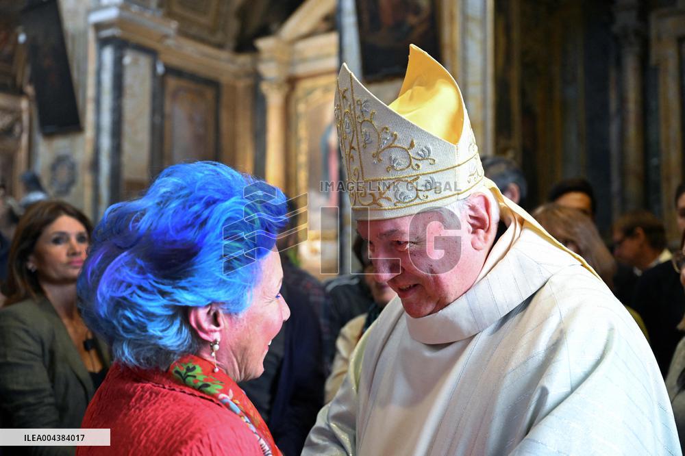 Cardinal Jean-Marc Aveline Celebrates a Mass - Rome