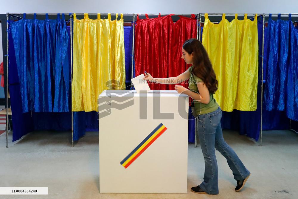 Romanian Presidential Election Rerun Voting - Bucharest
