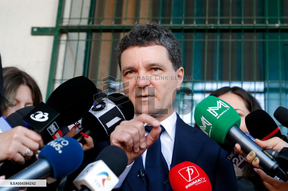 Romanian Presidential Election Rerun Voting - Bucharest