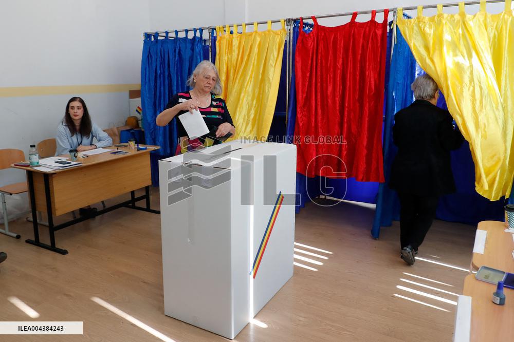Romanian Presidential Election Rerun Voting - Bucharest