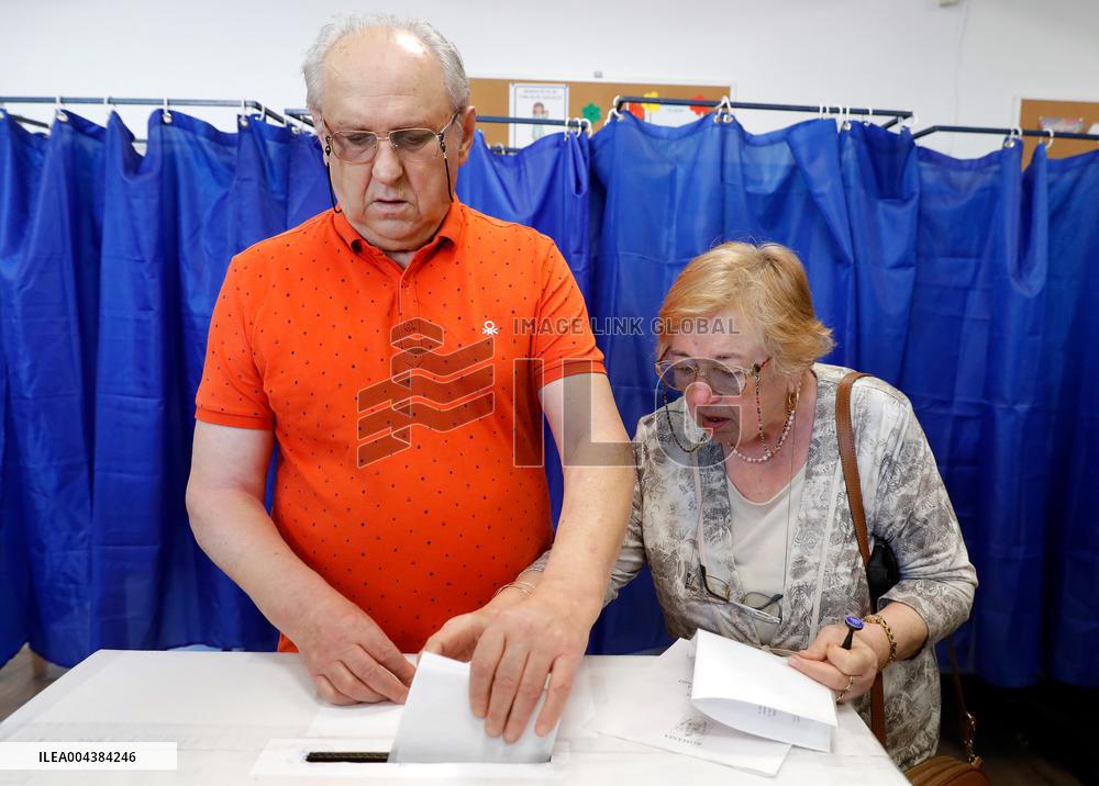 Romanian Presidential Election Rerun Voting - Bucharest