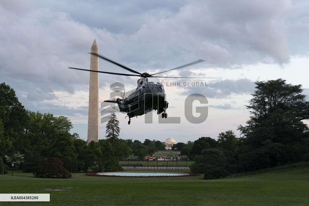 resident Donald J Trump returns to the White House
