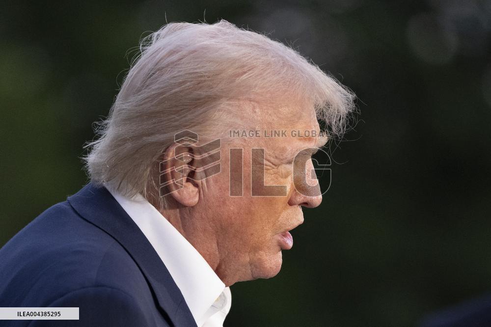 resident Donald J Trump returns to the White House