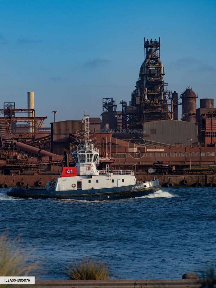 Arcelor Mittal Dunkerque Steel Production Site - France