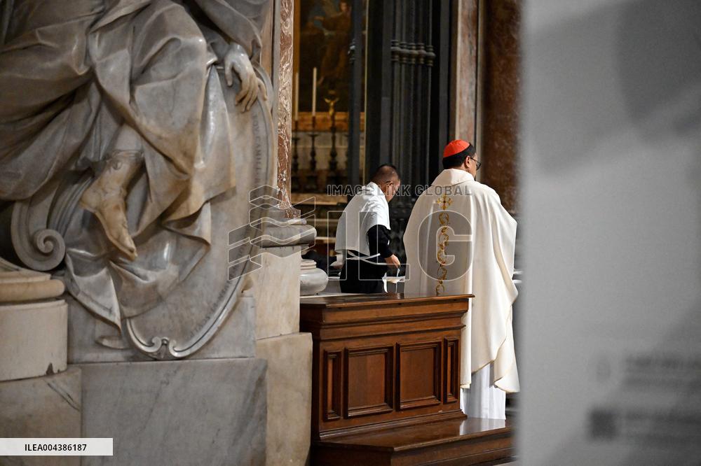 Cardinals at Ninth Novemdiales Mass - Vatican