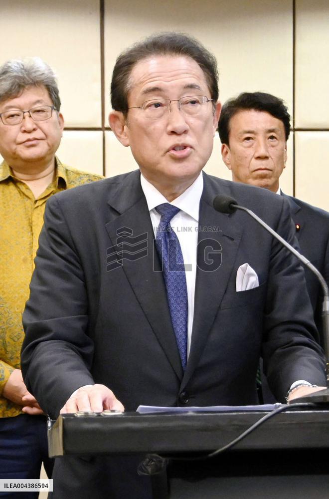 Ex-Japan PM Kishida in Jakarta