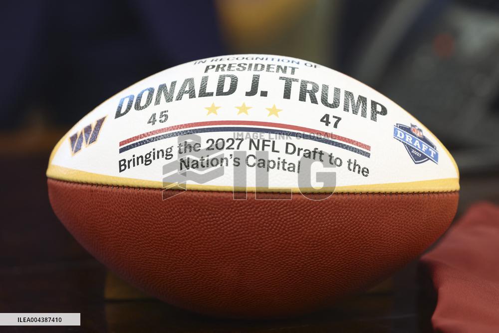 President Trump announced DC will host the 2027 NFL draft