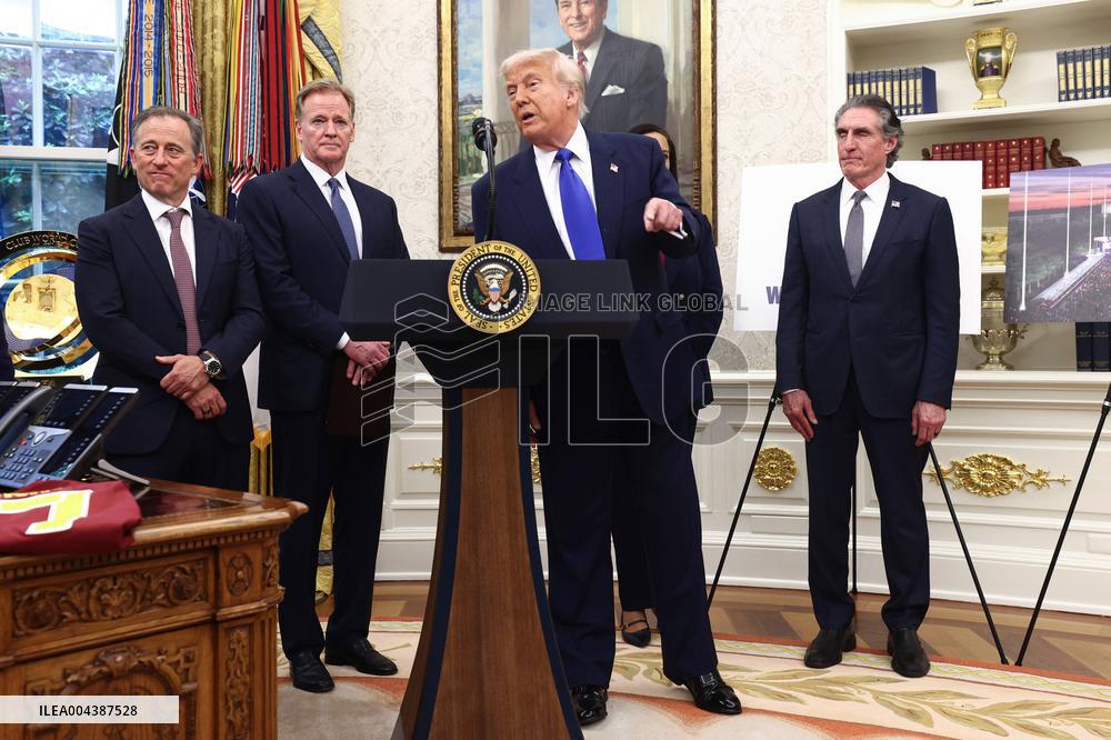 President Trump announces DC will host the 2027 NFL draft