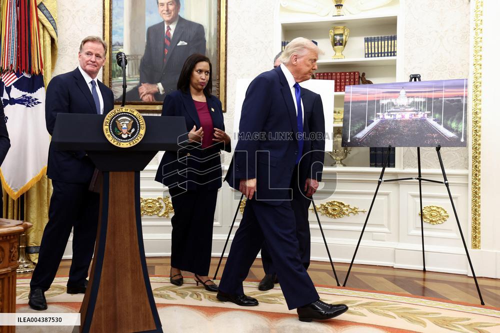 President Trump announces DC will host the 2027 NFL draft