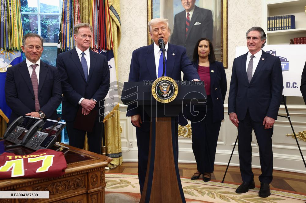 President Trump announces DC will host the 2027 NFL draft
