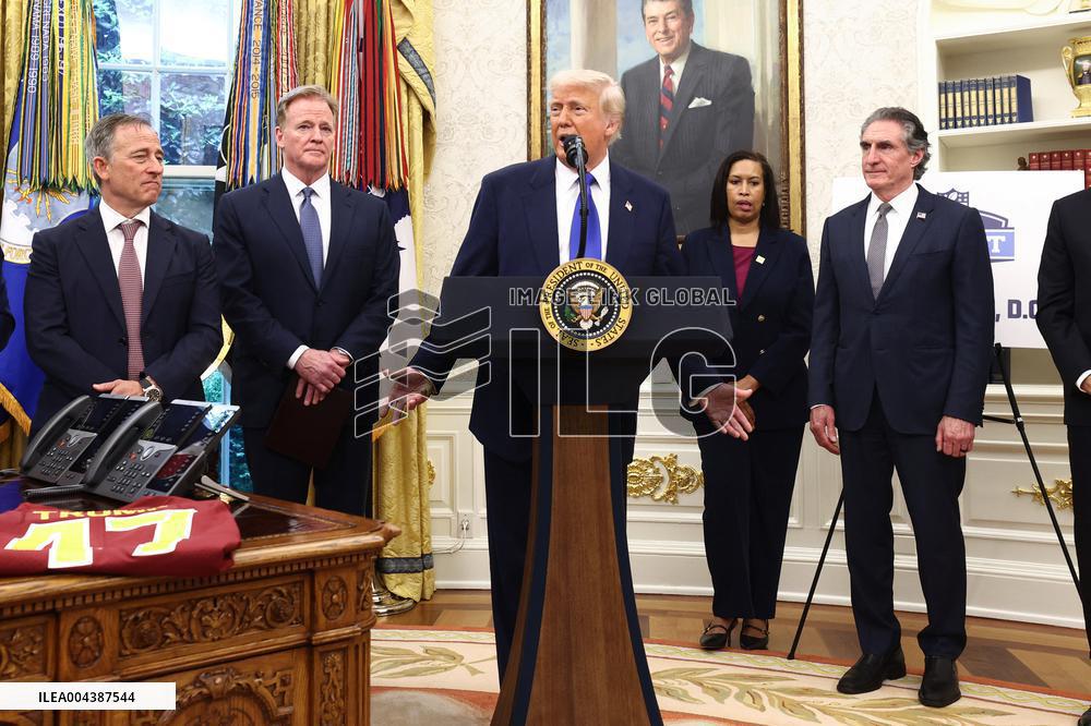 President Trump announces DC will host the 2027 NFL draft