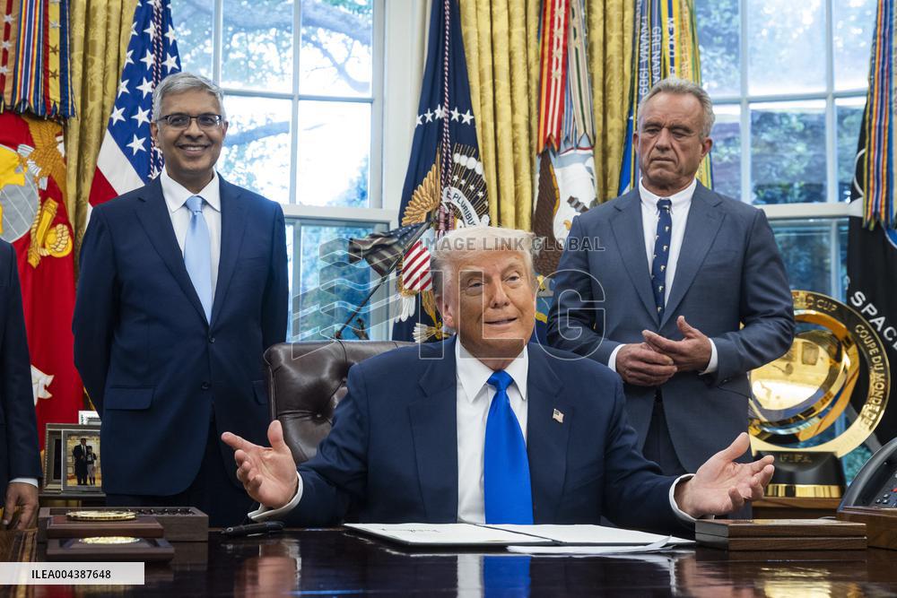 President Trump signs executive orders at White House