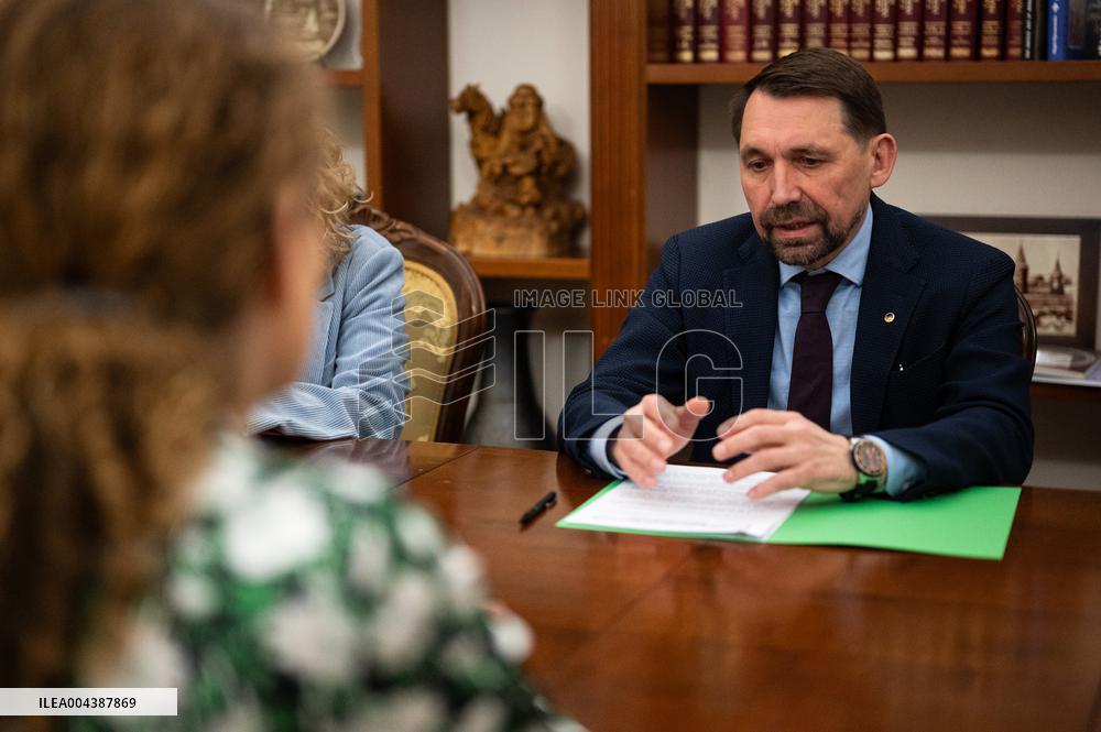 Mykola Tochytskyi meets with Director General of Swedish Radio Cilla Benko