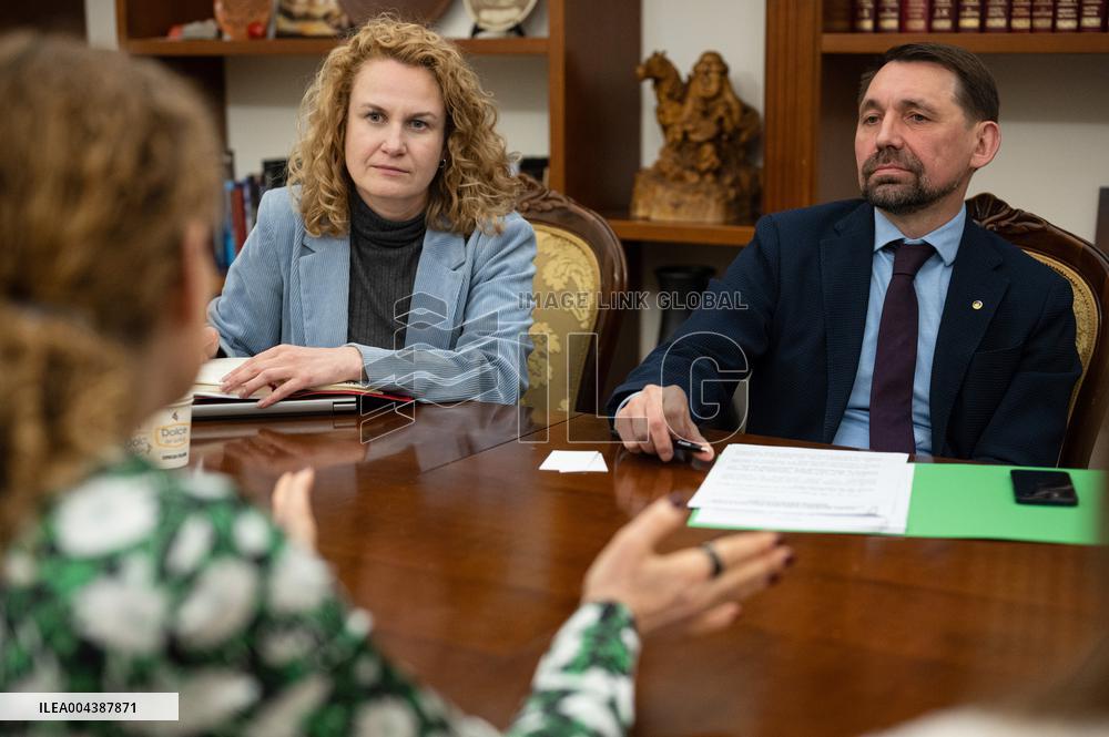 Mykola Tochytskyi meets with Director General of Swedish Radio Cilla Benko